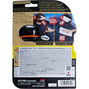 Imagem 5 de Repelente de Água de Chuva para Para-brisas Soft99 Ultra Glaco Fusso - 70ml