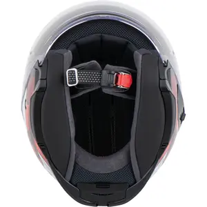 Imagem 5 de Capacete Shoei J-Cruise 3 Whizzy TC-1- Preto/Cinza/Vermelho (Aberto)