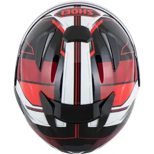 Imagem 4 de Capacete Shoei J-Cruise 3 Whizzy TC-1- Preto/Cinza/Vermelho (Aberto)