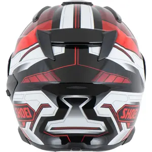Imagem 6 de Capacete Shoei J-Cruise 3 Whizzy TC-1- Preto/Cinza/Vermelho (Aberto)