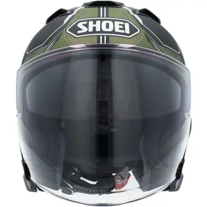 Imagem 5 de Capacete Shoei J-Cruise 3 Whizzy TC-11 - Preto/Cinza/Verde Fosco (Aberto)
