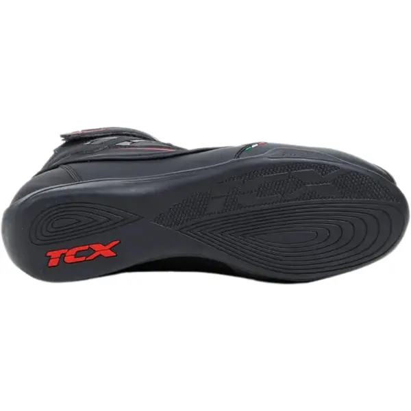 Bota TCX Zeta WP - Preto/Vermelho (100% Impermeável) - Grid Motors