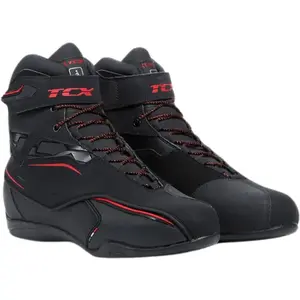 Bota TCX Zeta WP - Preto/Vermelho (100% Impermeável) - Grid Motors Bota TCX Zeta WP - Preto/Vermelho (100% Impermeável) - Grid Motors