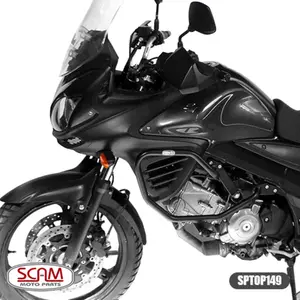 Imagem 2 de Protetor de Motor Carenagem Scam Suzuki V-Strom 650 (2002-2013) Preto - SPTOP149