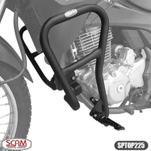 Protetor de Motor Carenagem Scam Honda Falcon 400i (2013-2015) Preto - SPTOP225
