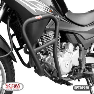 Imagem 2 de Protetor de Motor Carenagem Scam Honda Falcon 400i (2013-2015) Preto - SPTOP225