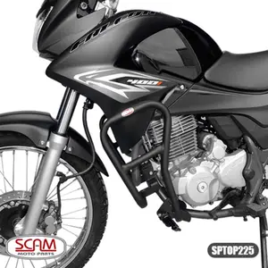 Imagem 3 de Protetor de Motor Carenagem Scam Honda Falcon 400i (2013-2015) Preto - SPTOP225