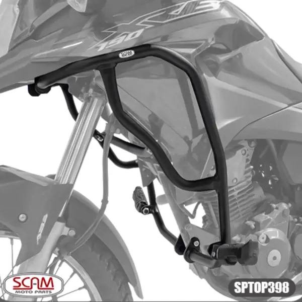Imagem 1 de Protetor de Motor Carenagem Scam Honda XRE 190 (2016-2024) Preto - SPTOP398
