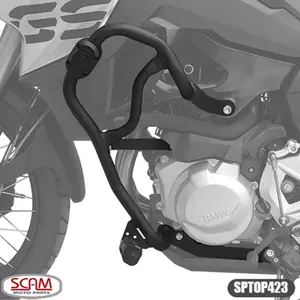 Protetor de Motor Carenagem Scam BMW F750GS/F850GS (apartir de 2018) / F800GS/Plus/F900GS (apartir de 2024) Preto - SPTOP423
