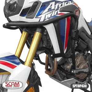 Imagem 2 de Protetor de Motor Carenagem Scam Honda Africa Twin CRF1000L (2017-2020) Preto - SPTOP430