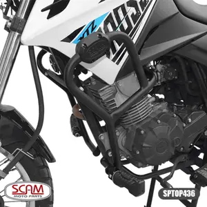 Imagem 3 de Protetor de Motor Carenagem Scam Yamaha Crosser 150 (2014-2024) Preto - SPTOP436
