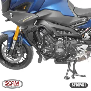 Imagem 2 de Protetor de Motor Carenagem Scam Yamaha Tracer 900 GT (apartir de 2020) Preto - SPTOP471