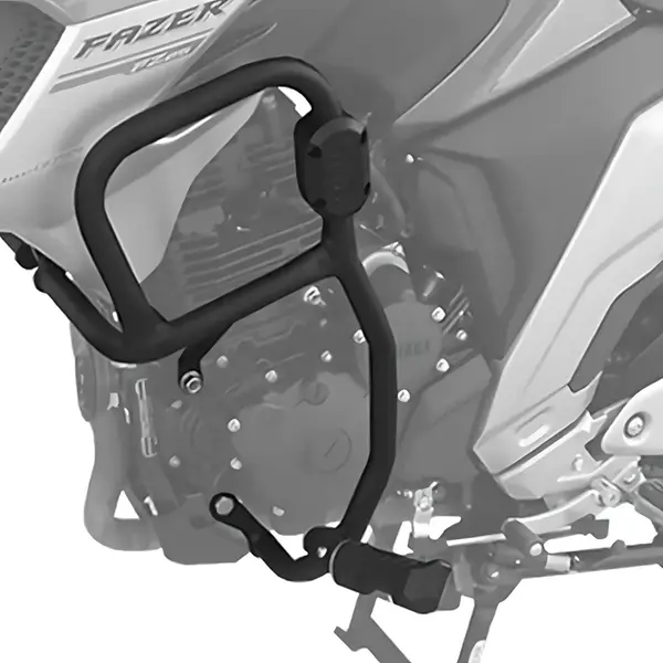 Imagem 1 de Protetor de Motor Carenagem Scam Yamaha Fazer 250 (apartir de 2018) Preto - SPTOP489