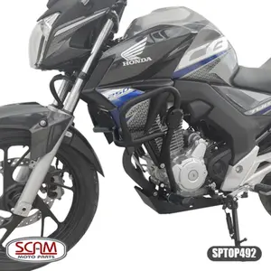 Imagem 2 de Protetor de Motor Carenagem Scam Honda CB Twister 250 (apartir de 2016) Preto - SPTOP492