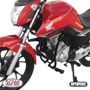 Imagem 3 de Protetor de Motor Carenagem Scam Honda CG 150/160 (2009-2024) Preto - SPTOP502