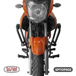 Imagem 3 de Protetor de Motor Carenagem Scam Yamaha Factor 150 (apartir de 2016) / Fazer 150 (apartir de 2014) Preto - SPTOP503