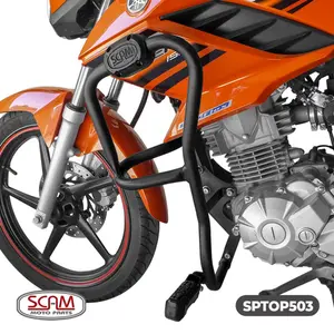 Imagem 2 de Protetor de Motor Carenagem Scam Yamaha Factor 150 (apartir de 2016) / Fazer 150 (apartir de 2014) Preto - SPTOP503