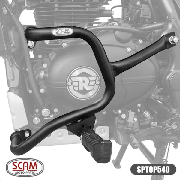 Imagem 1 de Protetor de Motor Carenagem Scam Royal Enfield Himalayan (apartir de 2018) / Scram 411 (apartir de 2023) Preto - SPTOP540