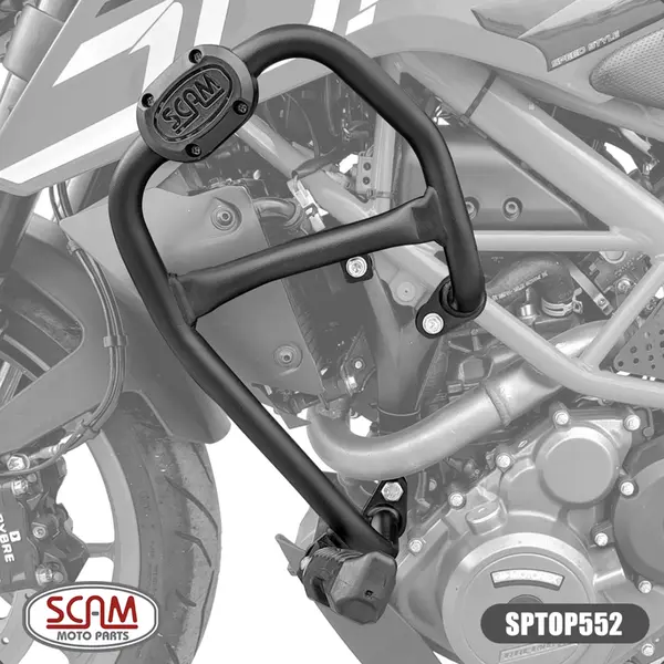 Imagem 1 de Protetor de Motor Carenagem Scam KTM Duke 390 (apartir de 2019) Preto - SPTOP552