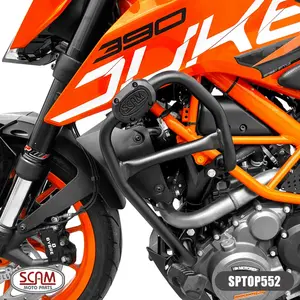 Imagem 2 de Protetor de Motor Carenagem Scam KTM Duke 390 (apartir de 2019) Preto - SPTOP552