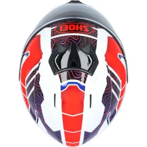 Imagem 10 de Capacete Shoei GT-Air 3 Hike TC-10 - Branco/Vermelho/Azul