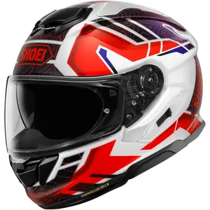 Capacete Shoei GT-Air 3 Hike TC-10 - Branco/Vermelho/Azul