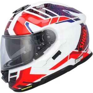 Imagem 4 de Capacete Shoei GT-Air 3 Hike TC-10 - Branco/Vermelho/Azul