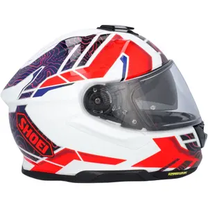 Imagem 6 de Capacete Shoei GT-Air 3 Hike TC-10 - Branco/Vermelho/Azul