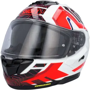 Imagem 7 de Capacete Shoei GT-Air 3 Hike TC-10 - Branco/Vermelho/Azul