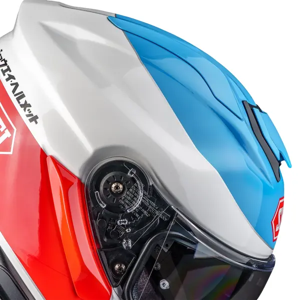 Capacete Shoei GT-Air 3 Lilt TC-10 - Branco/Vermelho/Azul - Grid
