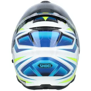 Imagem 13 de Capacete Shoei Neotec 3 Anthem TC-3 - Branco/Azul/Amarelo Fluor (Articulado)