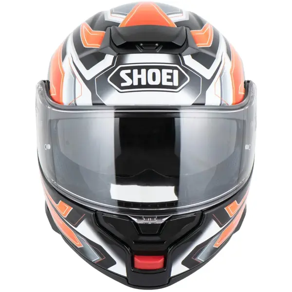Capacete Shoei Neotec 3 Anthem TC-8 - Preto/Cinza/Laranja