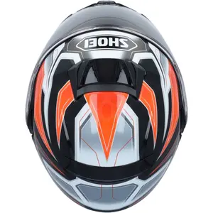 Imagem 11 de Capacete Shoei Neotec 3 Anthem TC-8 - Preto/Cinza/Laranja (Articulado)