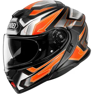 Capacete Shoei Neotec 3 Anthem TC-8 - Preto/Cinza/Laranja