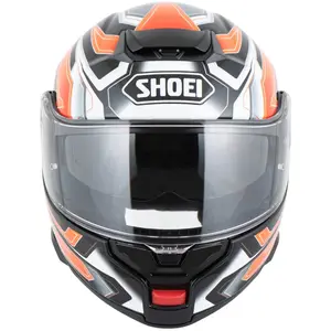Imagem 10 de Capacete Shoei Neotec 3 Anthem TC-8 - Preto/Cinza/Laranja (Articulado)