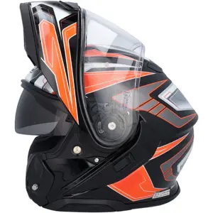 Imagem 6 de Capacete Shoei Neotec 3 Anthem TC-8 - Preto/Cinza/Laranja (Articulado)