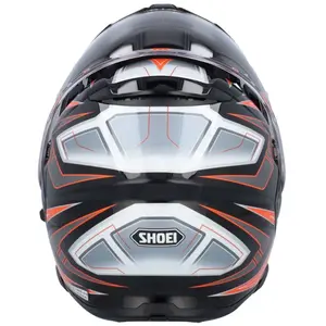 Imagem 12 de Capacete Shoei Neotec 3 Anthem TC-8 - Preto/Cinza/Laranja (Articulado)