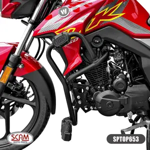 Imagem 3 de Protetor de Motor Carenagem Scam Haojue DK150 (apartir de 2018) Preto - SPTOP653