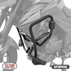 Protetor de Motor Carenagem Scam Haojue DR160 (apartir de 2021) Preto - SPTOP658