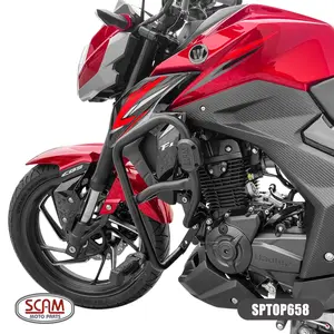 Imagem 3 de Protetor de Motor Carenagem Scam Haojue DR160 (apartir de 2021) Preto - SPTOP658