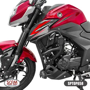 Imagem 4 de Protetor de Motor Carenagem Scam Haojue DR160 (apartir de 2021) Preto - SPTOP658