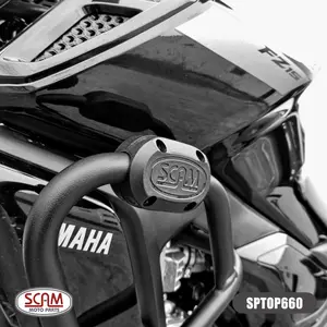 Imagem 4 de Protetor de Motor Carenagem Scam Yamaha FZ15 (apartir de 2023) Preto - SPTOP660