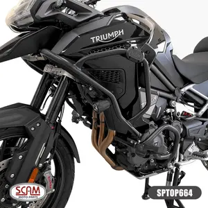 Imagem 3 de Protetor de Motor Carenagem Scam Triumph Tiger 1200 (2022-2023) Preto - SPTOP664