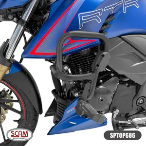 Imagem 3 de Protetor de Motor Carenagem Scam Dafra Apache 200 RTR (apartir de 2019) Preto - SPTOP686