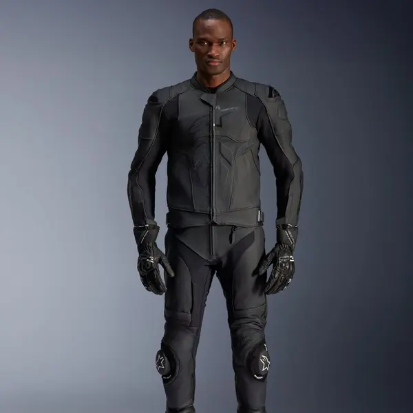 Jaqueta Alpinestars Dusk Airflow Preto (Couro) - Grid Motors