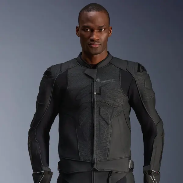 Jaqueta Alpinestars Dusk Airflow Preto (Couro) - Grid Motors