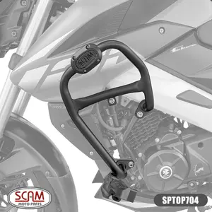 Imagem 1 de Protetor de Motor Carenagem Scam Bajaj Dominar 160 (apartir de 2023) Preto - SPTOP704