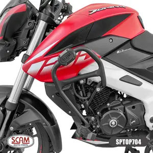 Imagem 3 de Protetor de Motor Carenagem Scam Bajaj Dominar 160 (apartir de 2023) Preto - SPTOP704