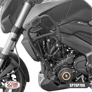Imagem 3 de Protetor de Motor Carenagem Scam Bajaj Dominar 250/400 (apartir de 2023) Preto - SPTOP706