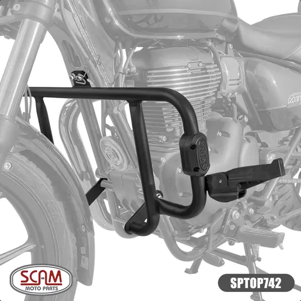Imagem 1 de Protetor de Motor Carenagem Scam Royal Enfield Hunter 350 (apartir de 2023) / Meteor 350 (apartir de 2022) Preto - SPTOP742